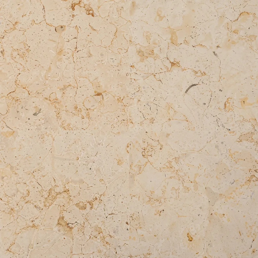Ajlouni · Cream to golden yellow, with fossil traces